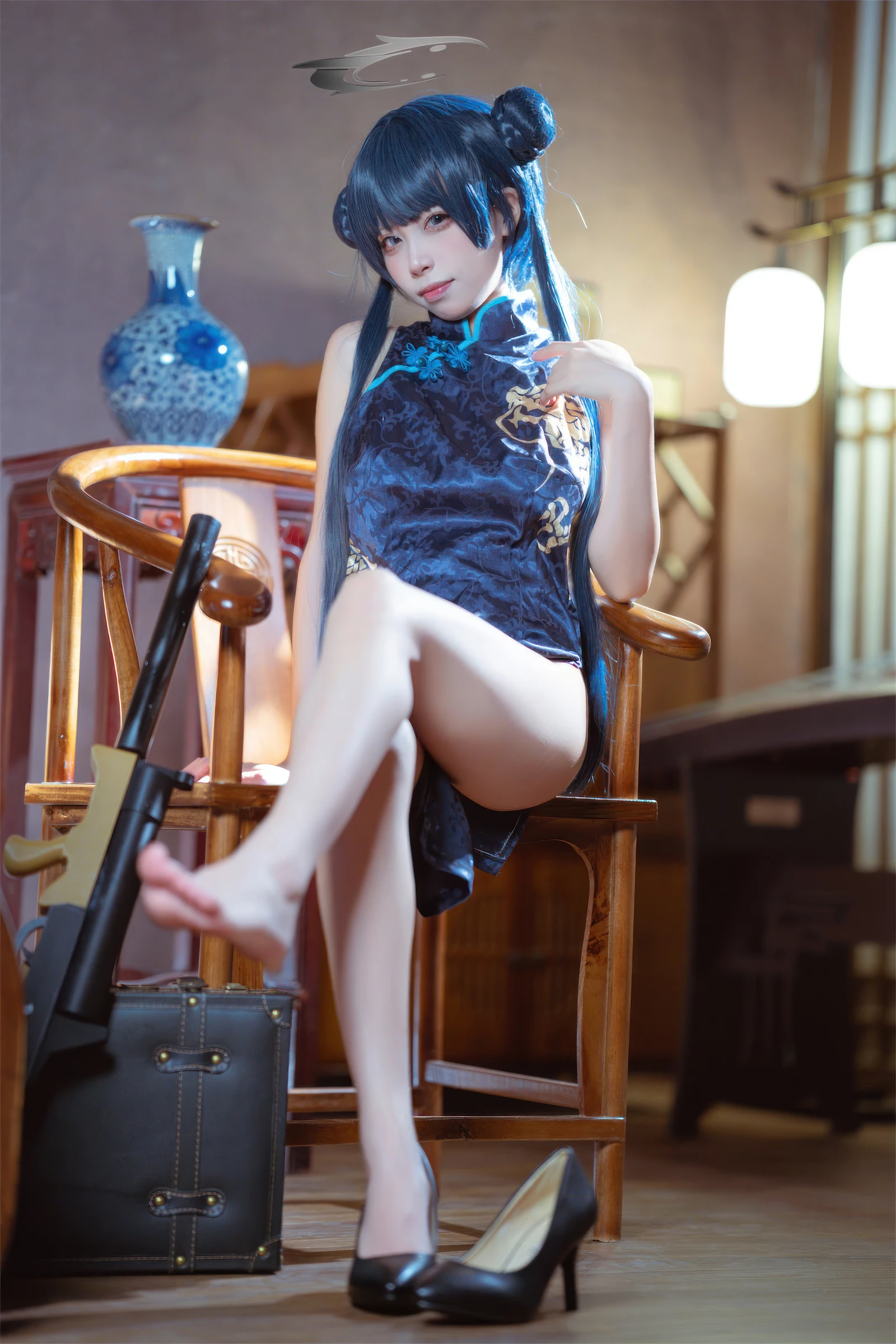图片[2]-碧蓝档案 妃咲旗袍-COS世界