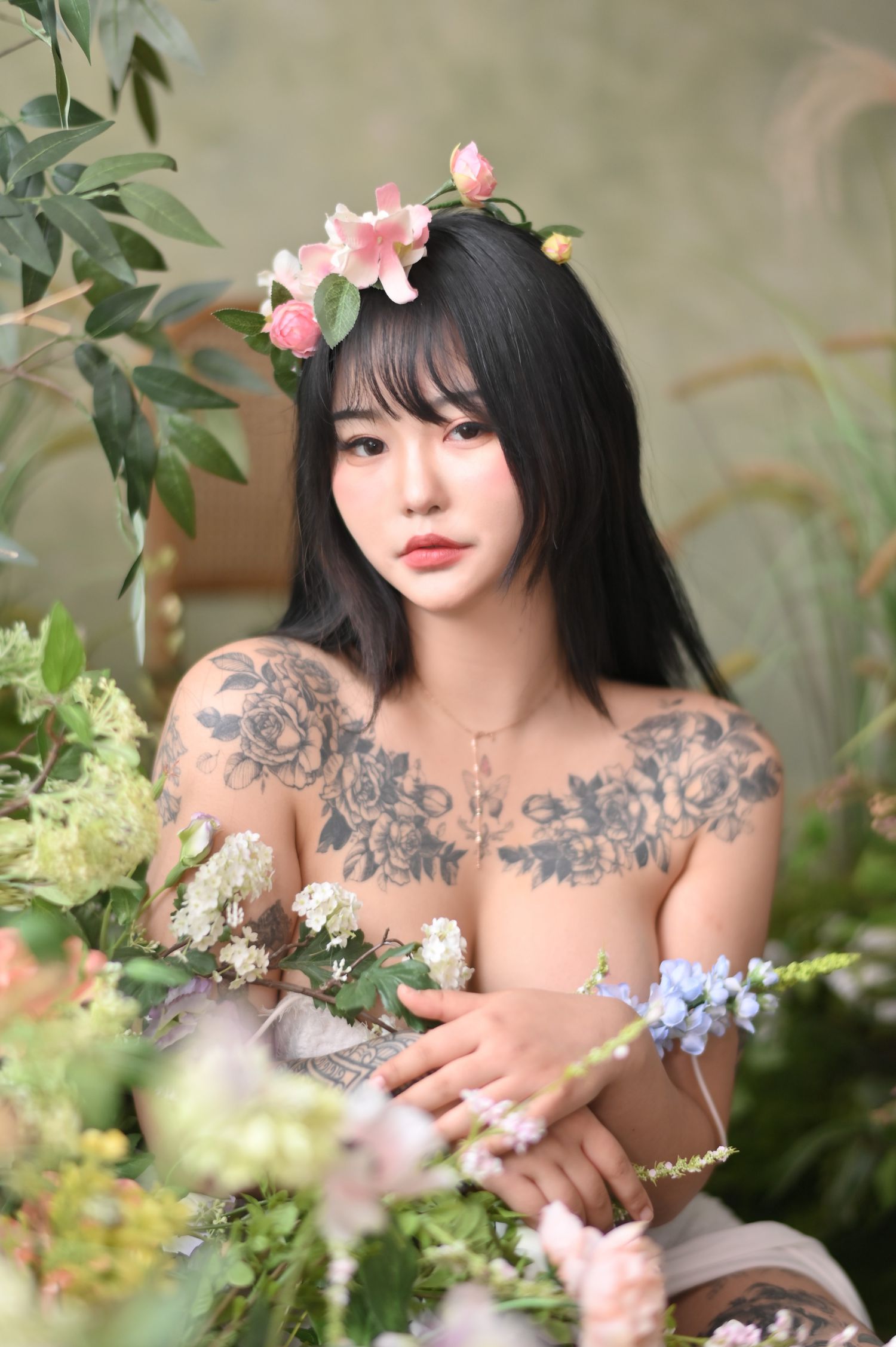 图片[3]-Boyeon Jeon Nude Flower-COS世界