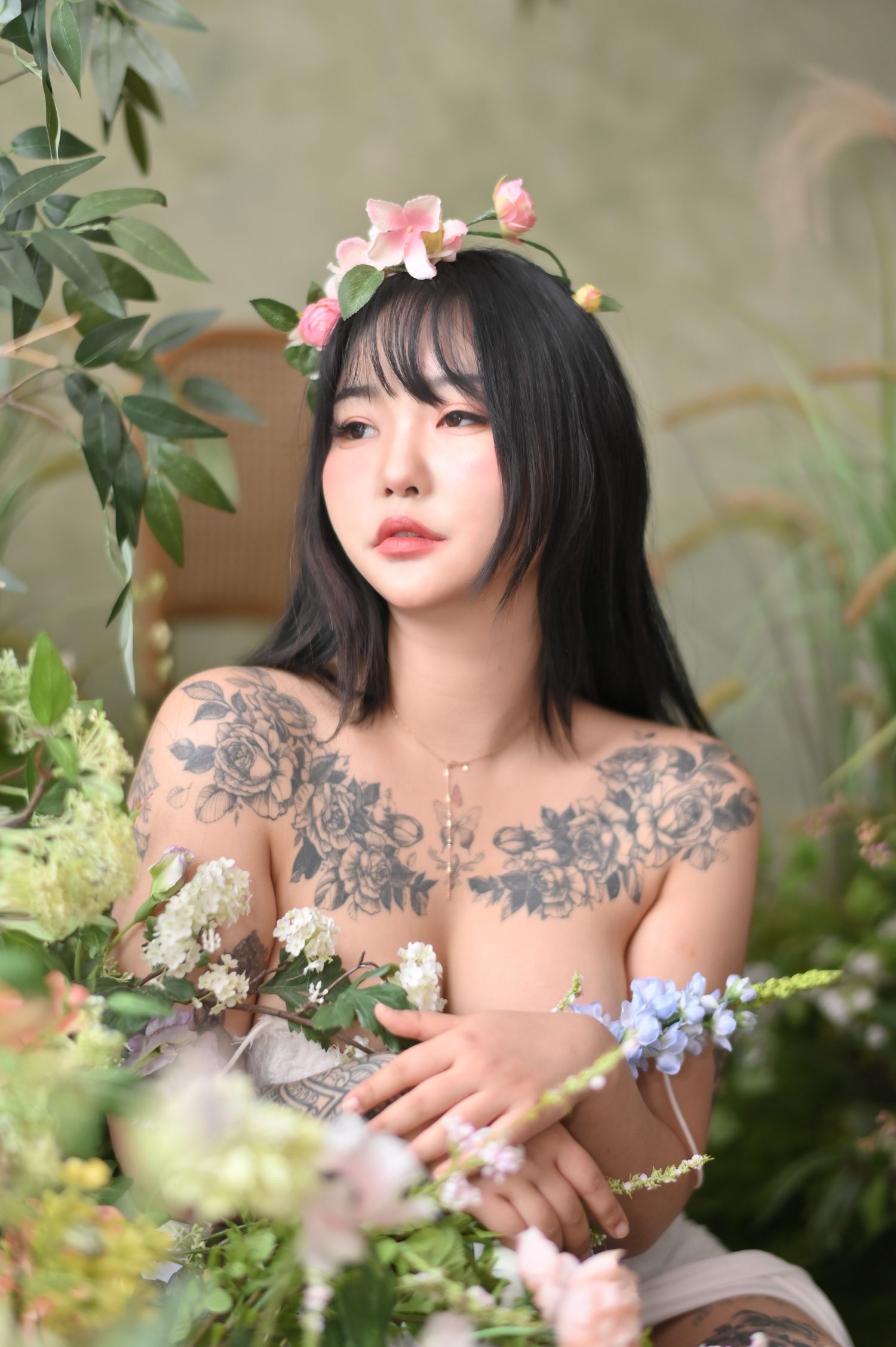 图片[2]-Boyeon Jeon Nude Flower-COS世界