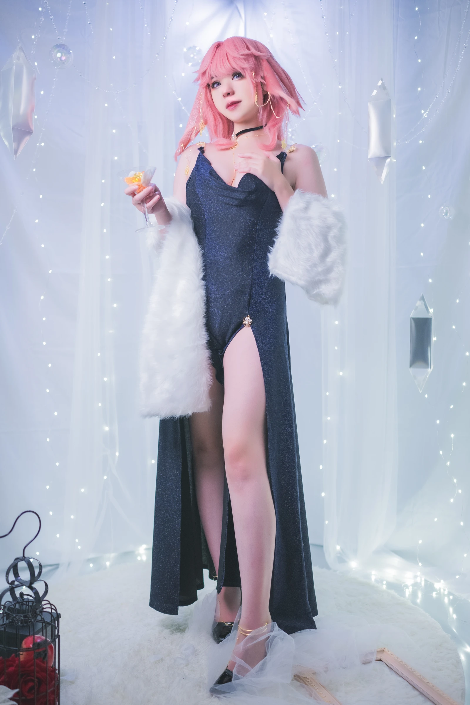 Hatori Sama ae Miko Cocktail Dress-COS世界