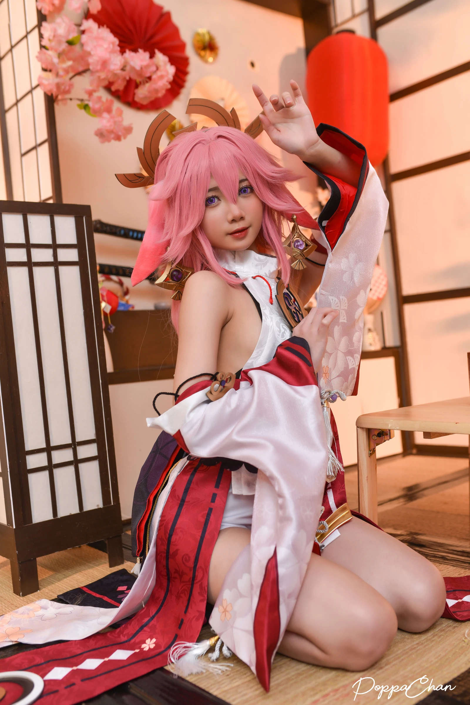 图片[4]-PoppaChan Yae Miko Genshin Impact-COS世界