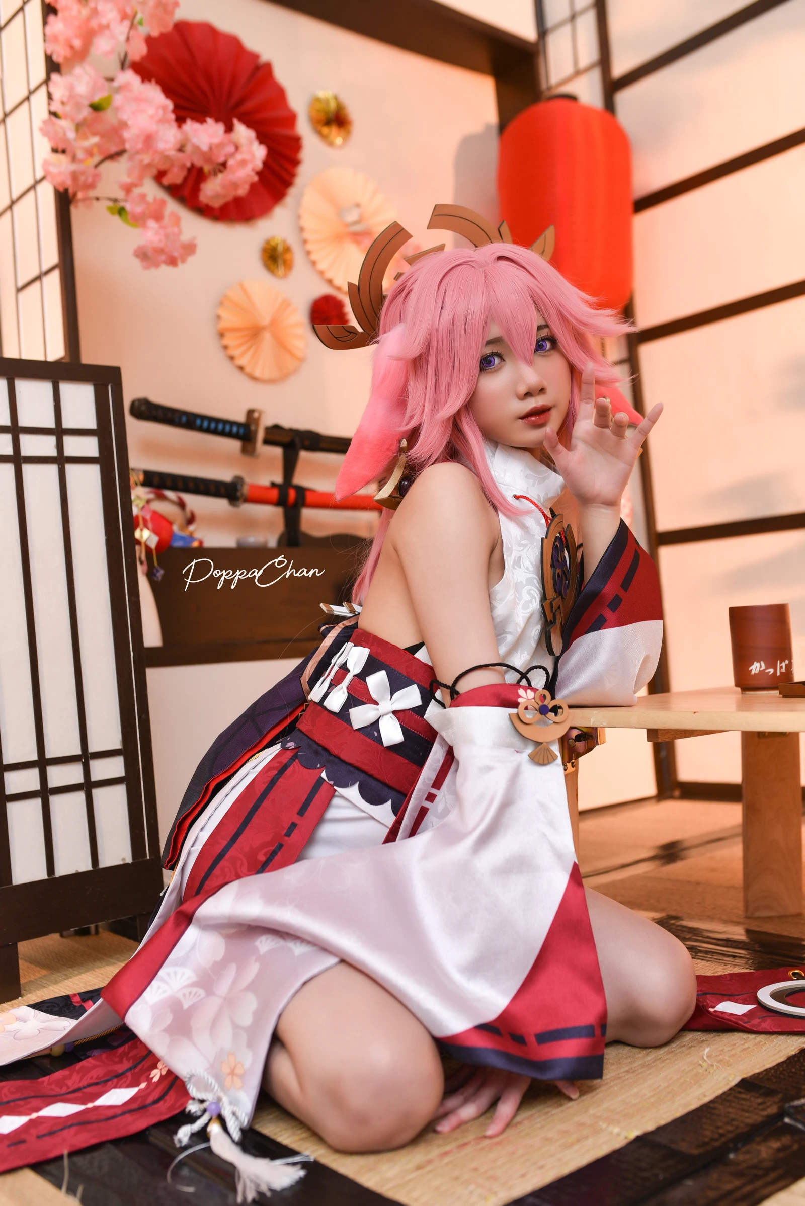 图片[3]-PoppaChan Yae Miko Genshin Impact-COS世界