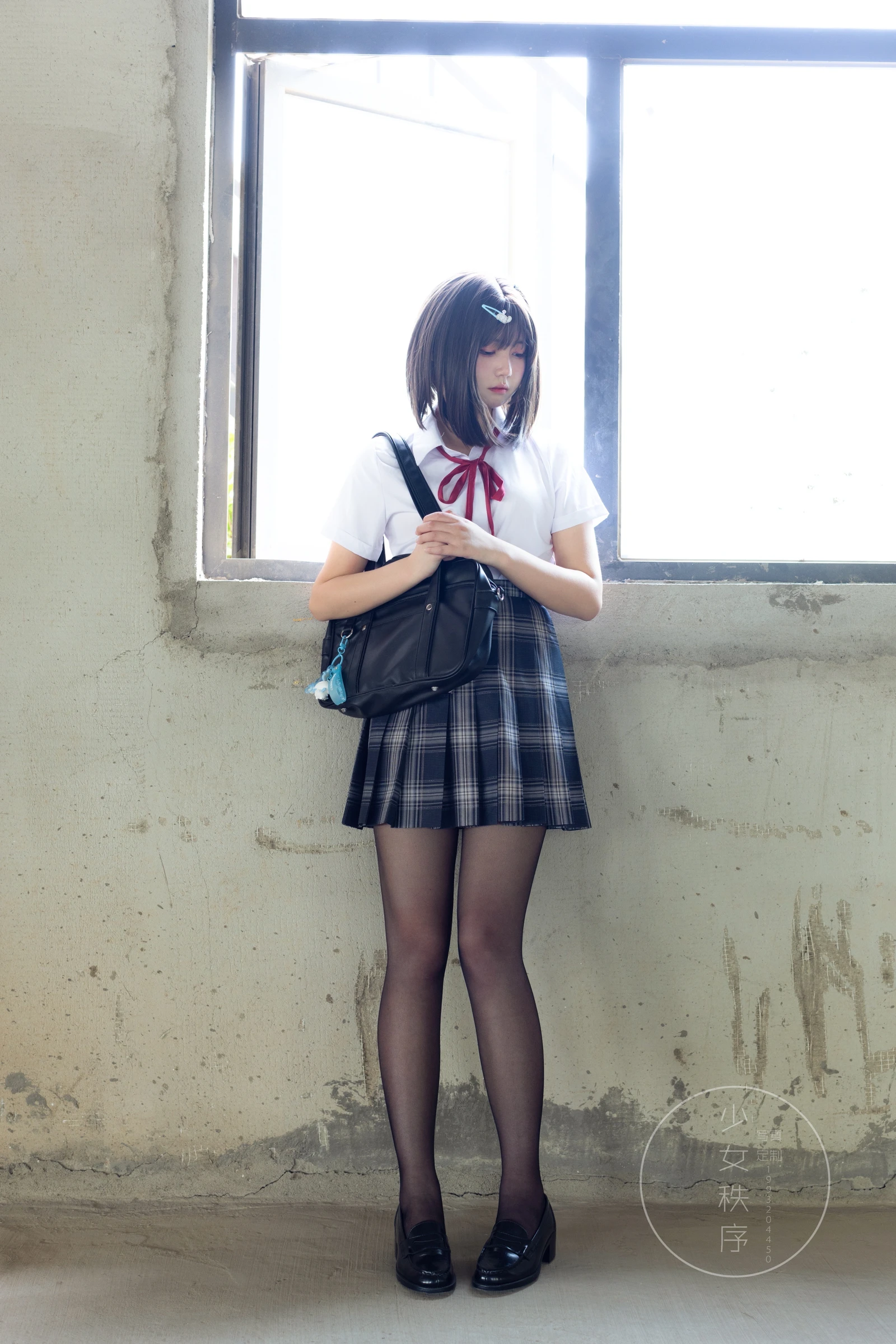 图片[5]-少女秩序写真 黑丝JK-COS世界